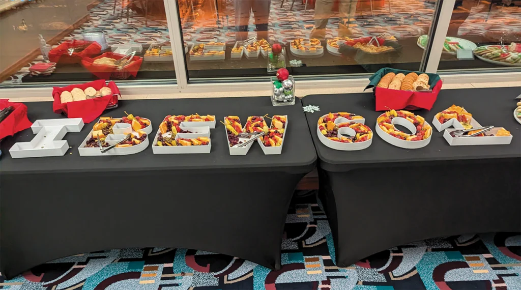 An impressive Local 601 fruit tray enjoyed at the holiday gathering.